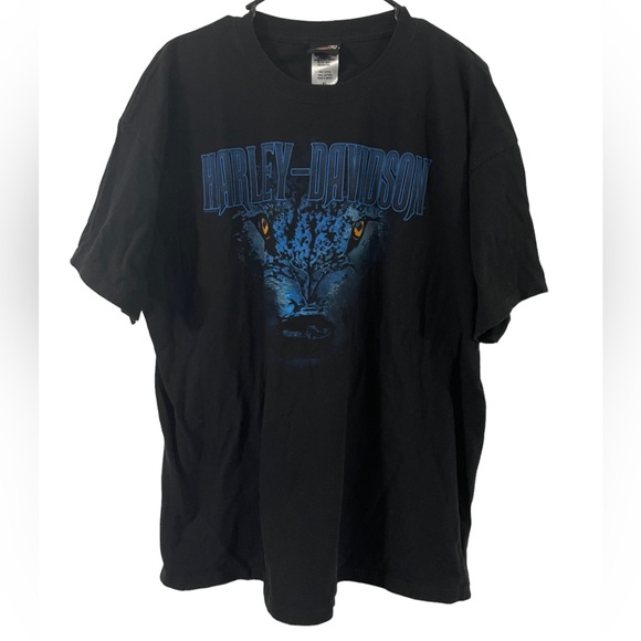 Harley-Davidson Other - Harley Davidson Wolf Barbed Wire Graphic T-Shirt Modern Dekalb, IL Sz XL